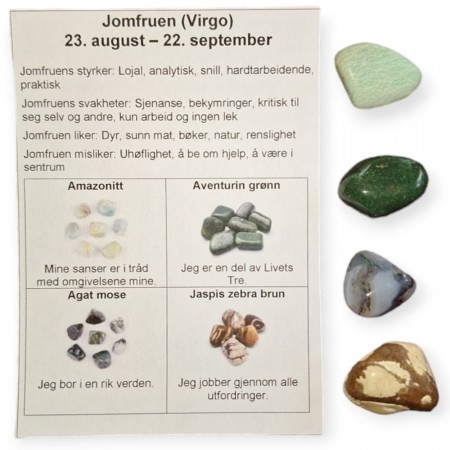 Jomfruen, 4 tromlet krystaller