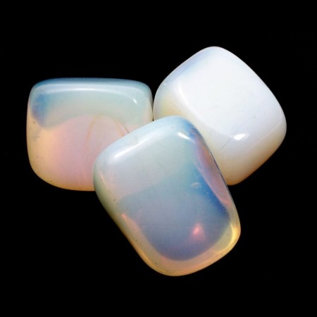 Opalitt (Syntetisk) Tromlet Medium AA-kvalitet
