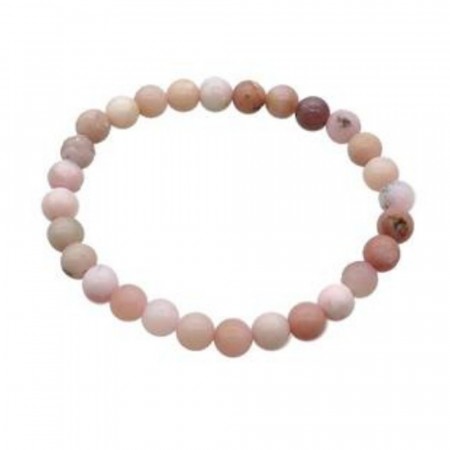 Armbånd med 6 mm Opal, rosa AAA-kvalitet