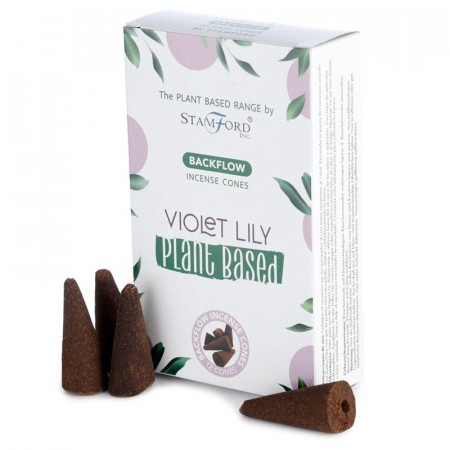 Plant Based Back Flow røkelse Violet Lilly