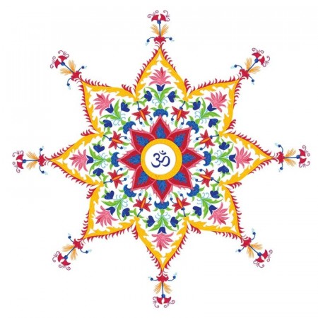 Vindus pynt, Om Flower Mandala sticker