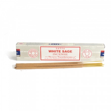Satya røkelsespinner White Sage, 15 gram