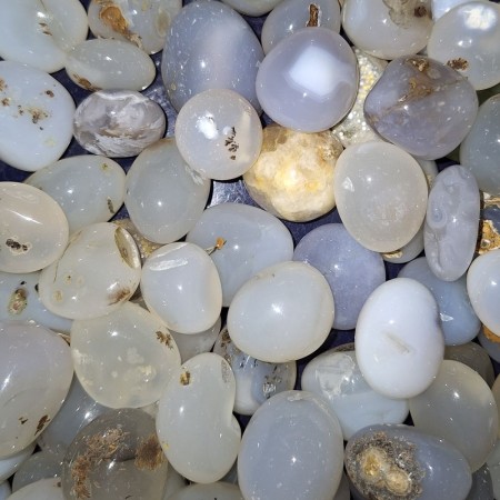 Agat, dendritic Tromlet Medium A-kvalitet