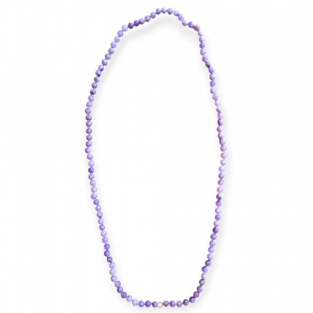 Mala bønnekjede med ring og 108 Labradoritt 8 mm beads