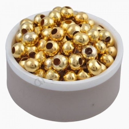 Spacer seed solid gull 3 mm, 200 stk