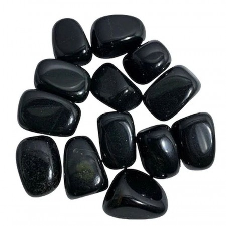 Jade, svart fra AustraliaTromlet Medium AAA-kvalitet