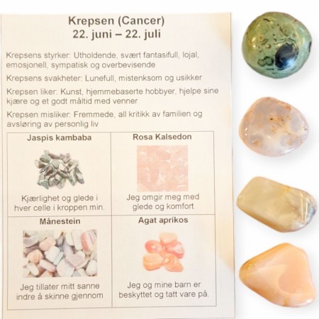 Krepsen 4 tromlet krystaller