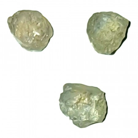 Safir, grønn krystall Rå 3 mm AAA+ kvalitet